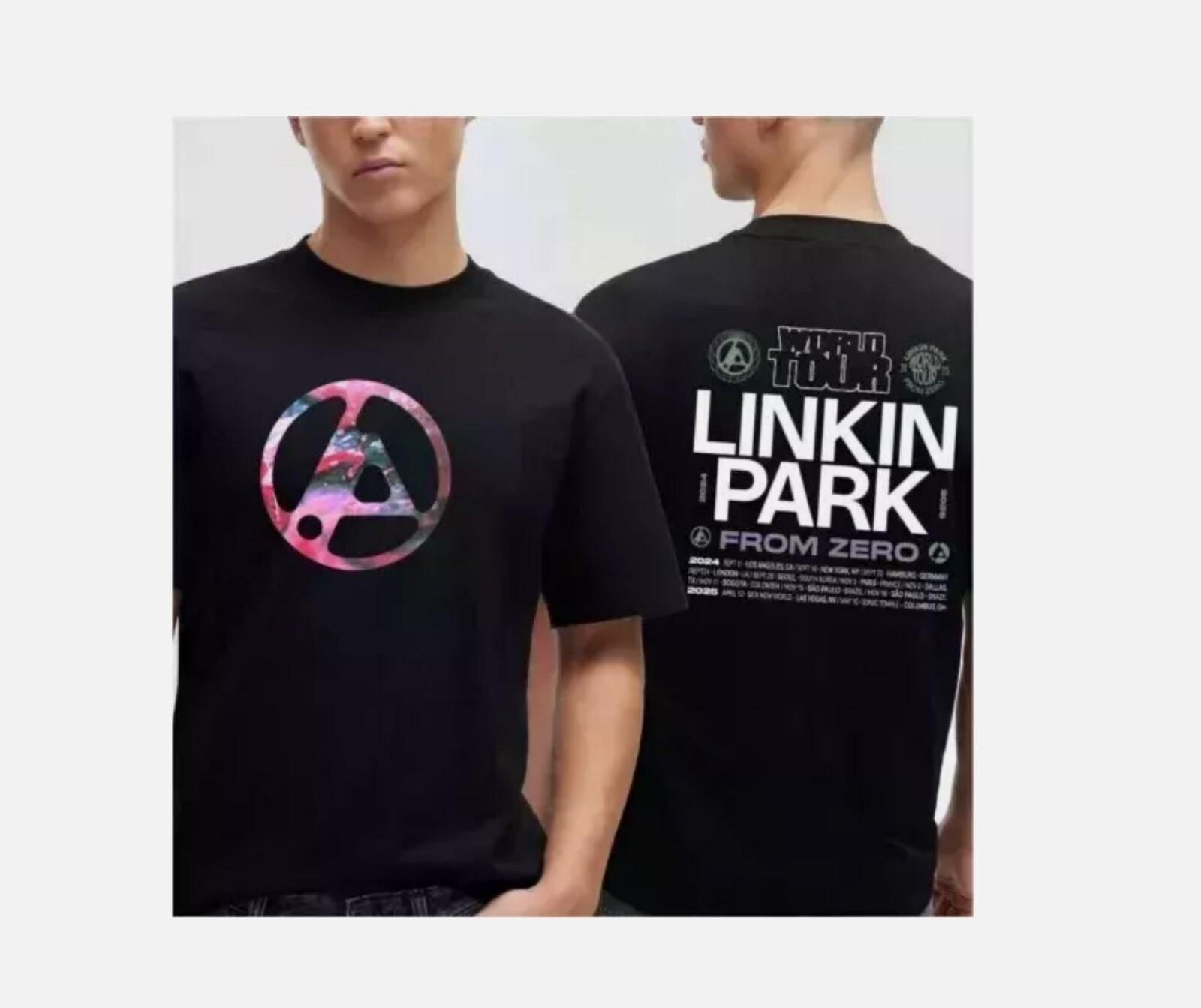 26 Linkin Park From Zero Tour 2024 2025 Dates Schedule Two sided T-shirt Unisex T-Shirt XXL