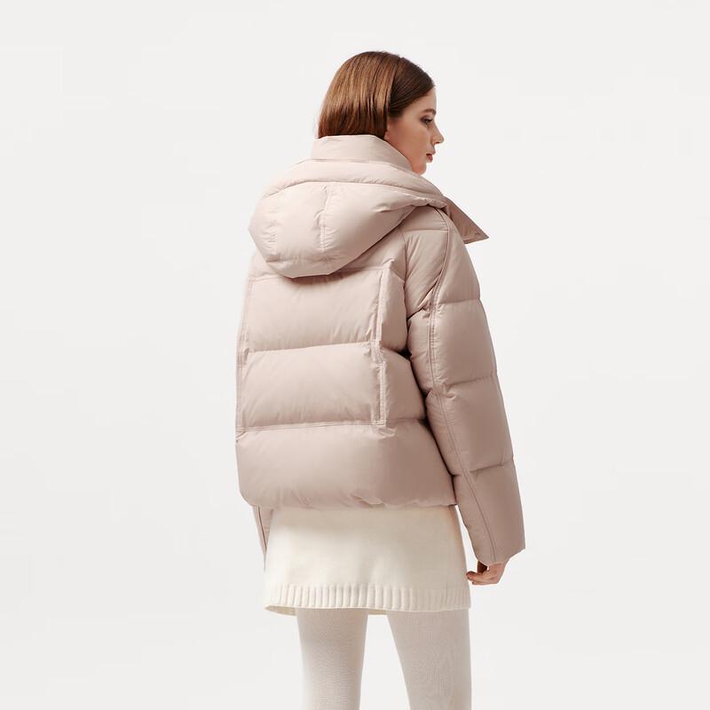 Tanboer Women's Short Detachable Hood Winter Down Jacket 5530382A