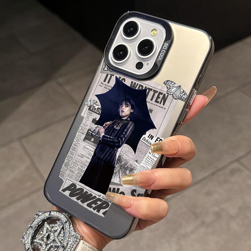 

TV W-Wednesday Girl Phone Case for Xiaomi Redmi 15C 14C 13C 12C 10 Note 15 14 13 12 Pro Plus 4G 5G Silver Hard Cover Redmi 14C
