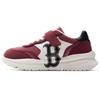MLB Chunky Runner Boston Red Sox Fashion Team Logo Slip-On Low-Top Casual Shoes Kids Sneaker Burgundy 7ASXXA43N-43WIS