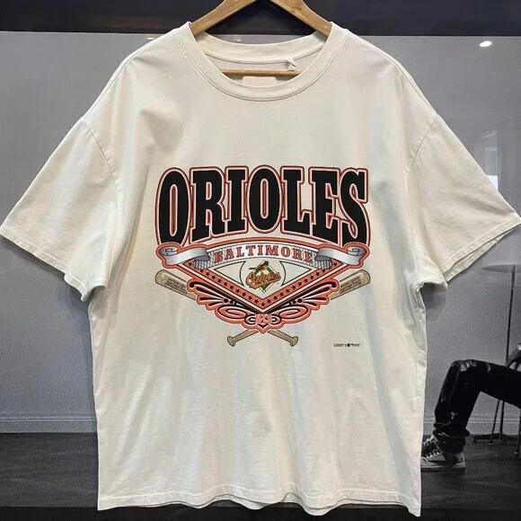 

1997 Baltimore Orioles Shirt Retro Style Baltimore Orioles White Unisex KH13917 Unisex T-Shirt XL