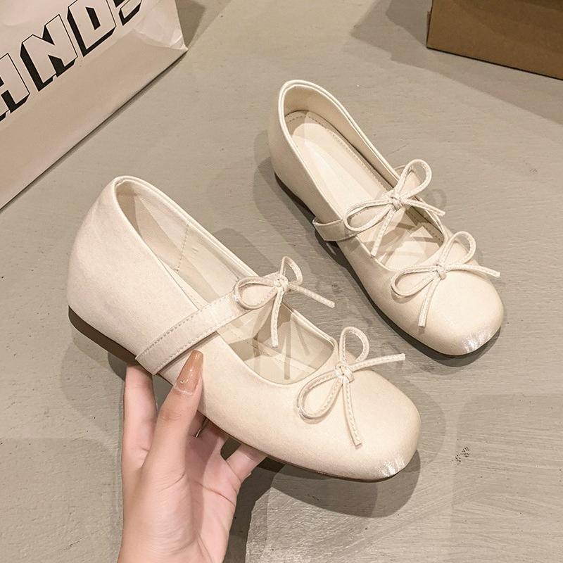 Fashion Bow Women Flats Ballet Dance Shoes Elegant Classical New Trenda Shoes Fashion Causual Running Sneaker 2025 Autumn Luxury Zapatos 35