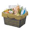 MOTTERU Patterned Cooler Shopping Basket Bag Insulated Tote Shopping Eco Compact Tote Day Gift Bag, Bag, Bag, Bag, Mother's (Yellow (Mustard))