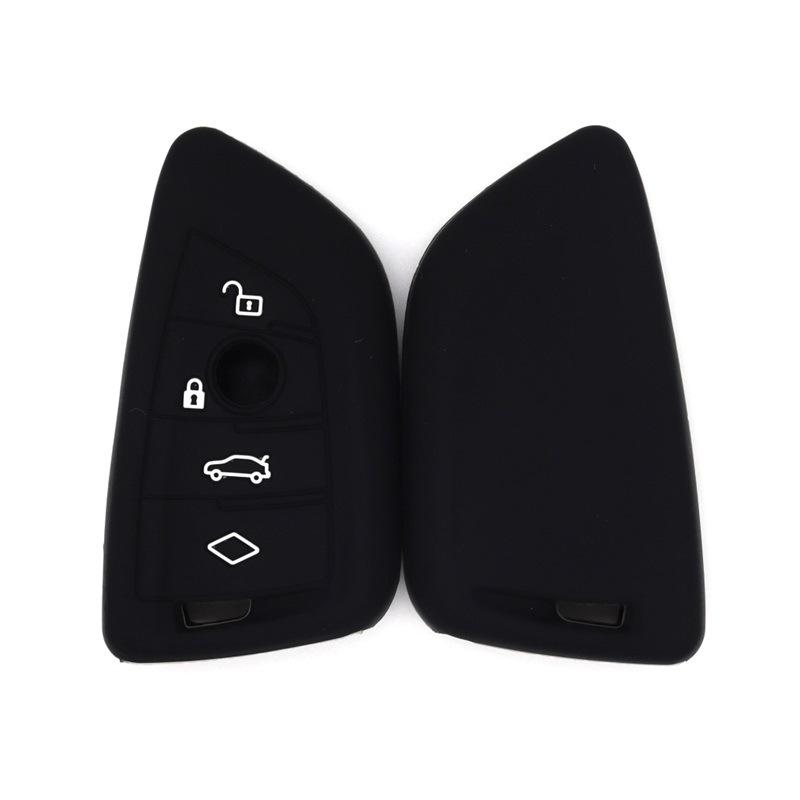 

Silicone key cover is suitable for BMW 1 series 3 series 4 series 5 series ix1X2iX3X5X6X7 blade diamond key cover чёрный