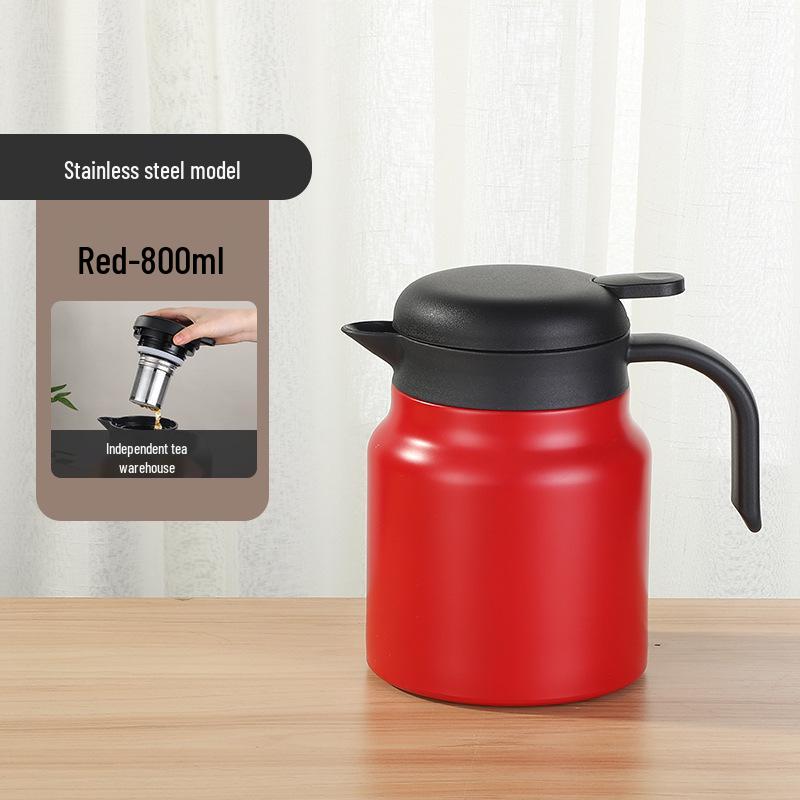 Large Capacity 304 Stainless Steel Insulated Tea Infuser Kettle for Home and Office