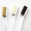 Copper Plated Brush For Industrial Devices Surface-Inner Polishing Grinding Cleaning Brush 3 Row Wire Brush Rust Remover