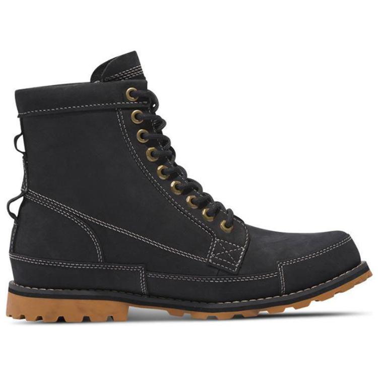 Timberland Retro Versatile Comfortable Mid-Calf Martin Boots Men boots Black A5XRHW