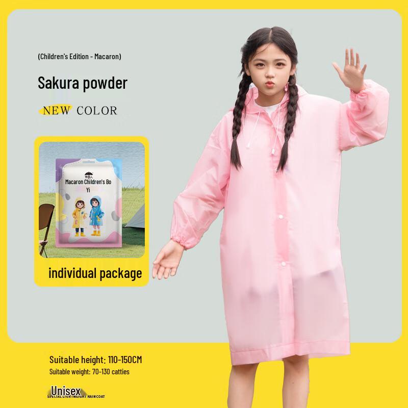 Kids Portable EVA Raincoat Set