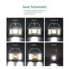 Solar Rechargeable Flashlight Portable Work Light 5 Modes Power Bank COB LED Side Light Emergency Lamp Outdoor Camping Repair