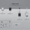 oeny 50W 6000K Black Surface Mount Waterproof LED Spotlight