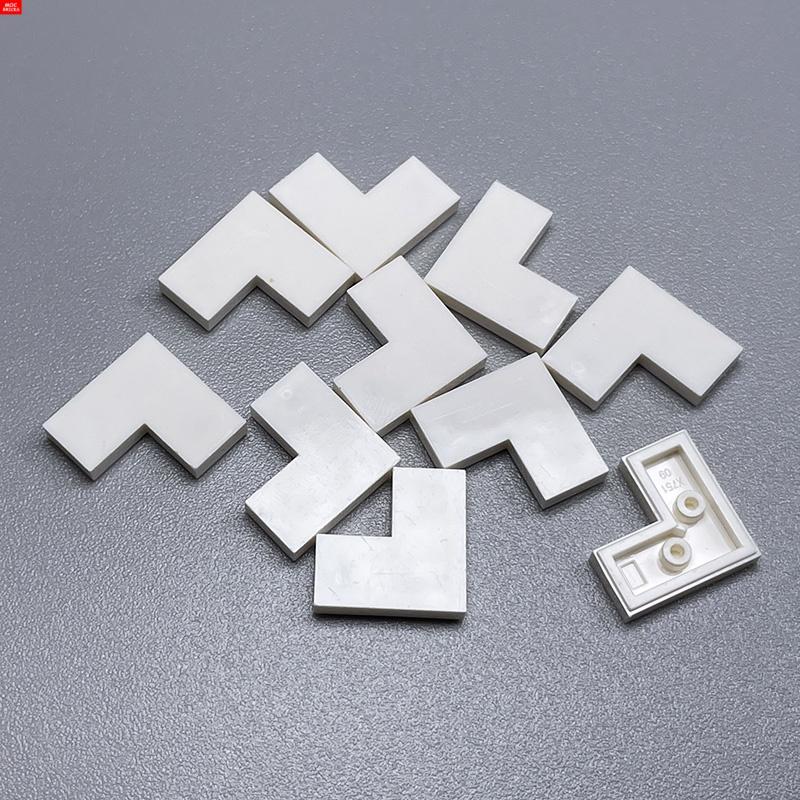 10 Stück/Los MOC Steine Ecke Fliese 2x2 14719 Pädagogische Bausteine Haus Boden Szene Puppen DIY Spielzeug Kinder Geschenke