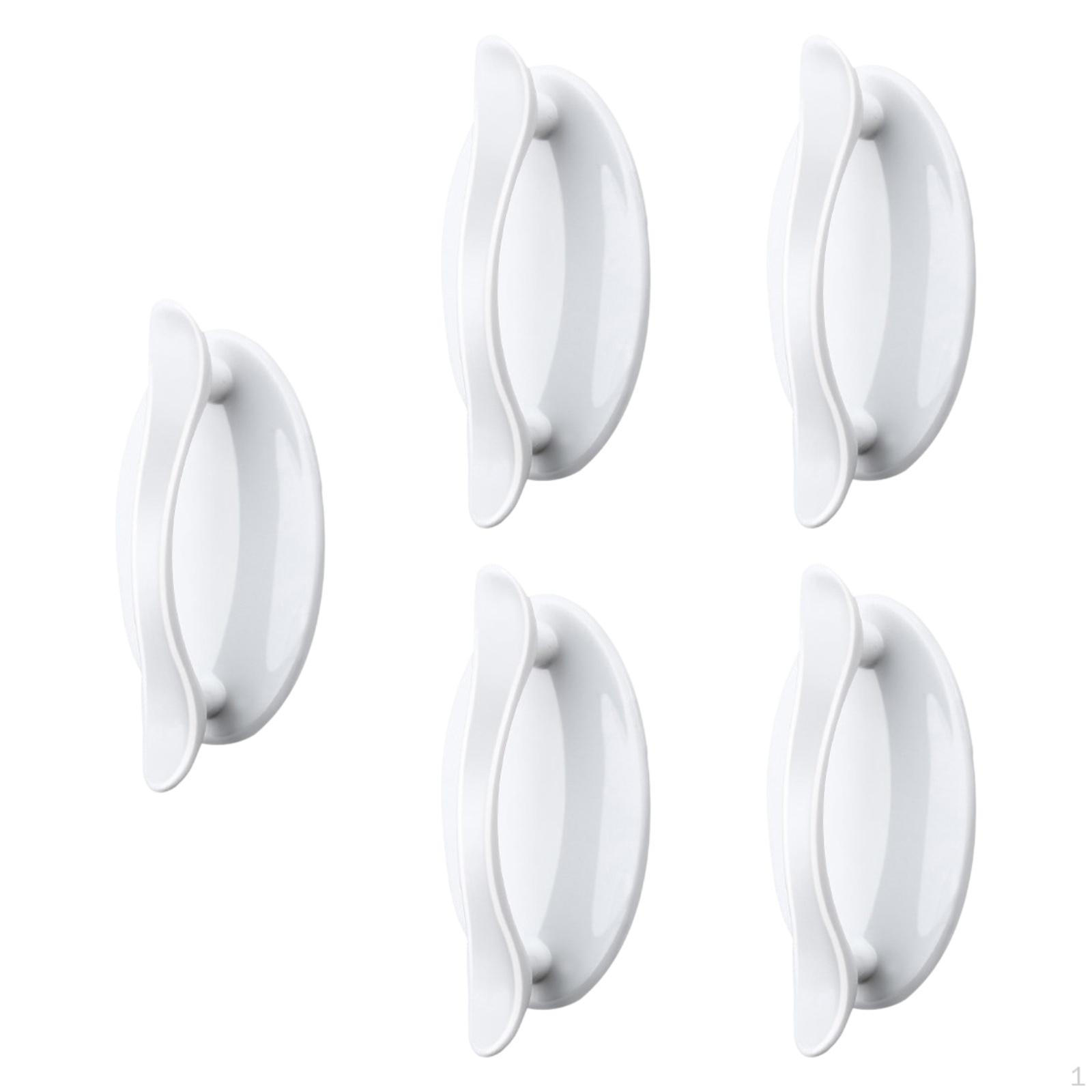 

5 шт. Вспомогательные ручки для шкафа, открытая раздвижная дверь, декоративные, прочные, простая установка белый