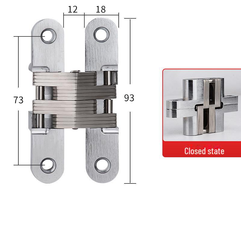 Zinc Alloy 180° Concealed Cross Hinge for Dining Tables