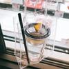 3Pcs With Convenient Handle Transparent Bag Clear PVC Bottle Bag Cups Bottle Cover  Themos Bottle