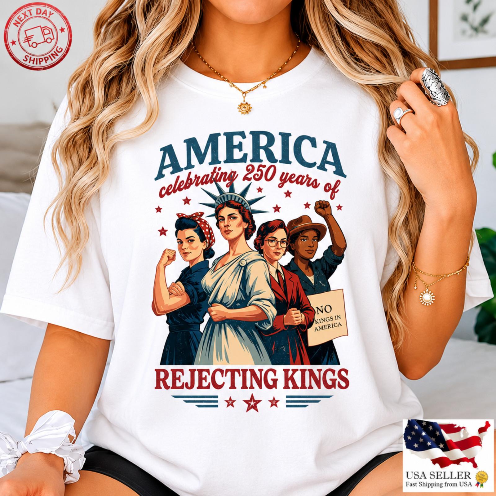 Feminist Patriot Tee Human Rights Freedom America 250 Celebration Unisex T-Shirt XL