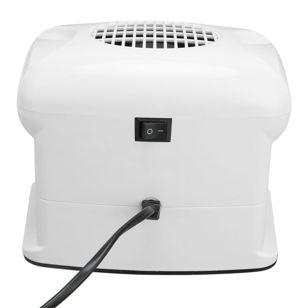 Single Hand Nail Air Dryer Warm Cool Wind Automatic Sensor Nail Fan Blow Dryer for Home Salon White