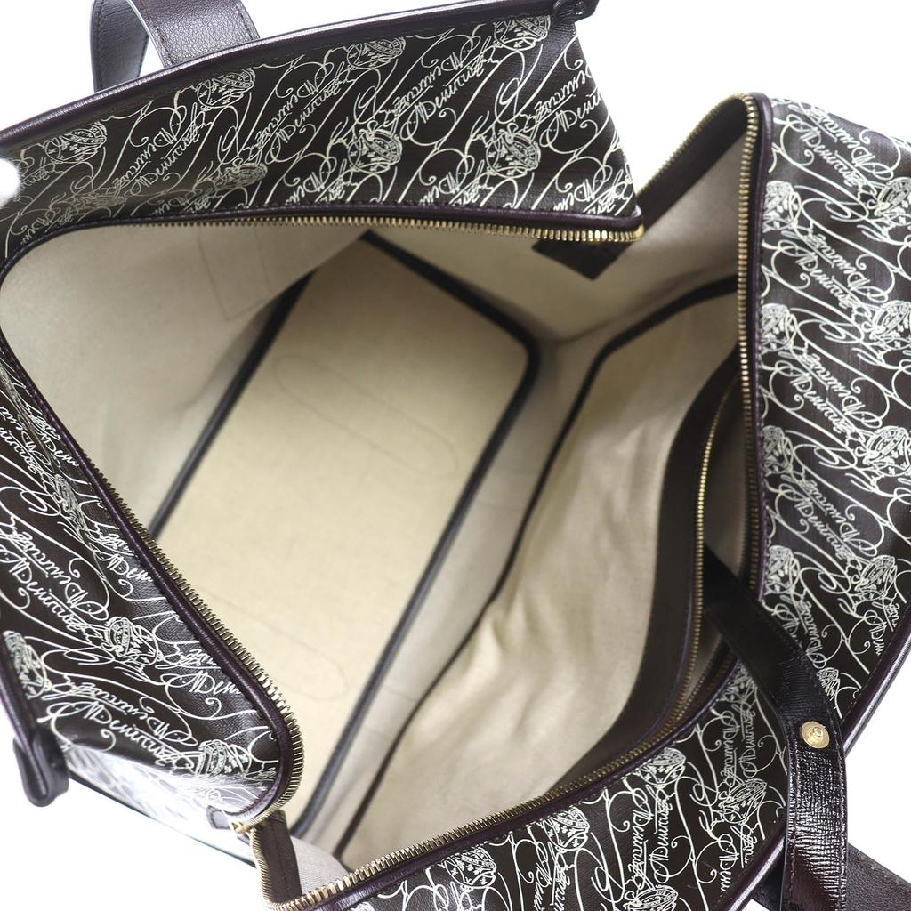 Excellent Berluti Tote Bag Cava de Voyage Toile Malbeuf Tote Bag Dark brown mens Used
