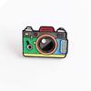 Women Kids Enamel Metal Photography Digital Camera Accessories Jewelry Brooches Pins Badges Lapel