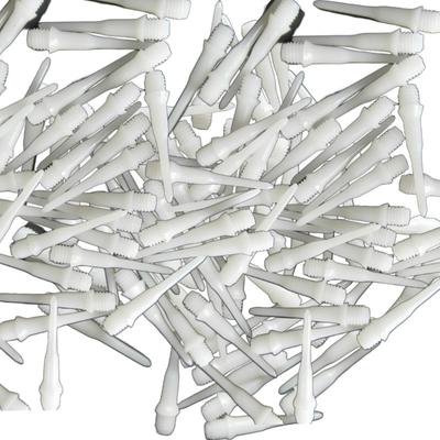 50PC 4.5mm Thread Diameter Soft Plastic Tips Points Needle Replacement Dart White Parts New Safety Plastic Dart Head Accessories