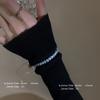 Shine~ Cuban full diamond bracelet women's light luxury niche design high-end sense exquisite ins tide cold wind personality Spice girl