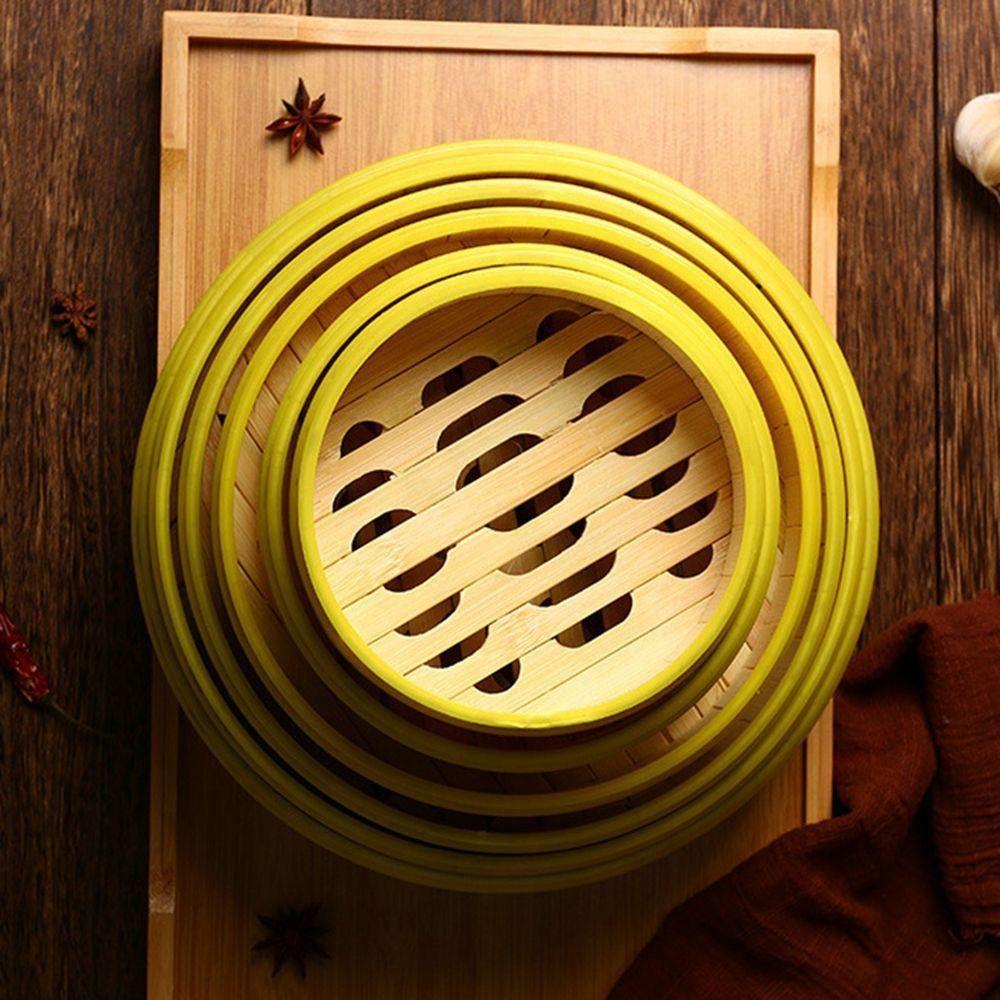 1 Stück Handgefertigter Dampfgarer-Korb mit Deckel Knödel-Dampfgarer Neues Küchengeschirr Chinesische Essenszubereitung