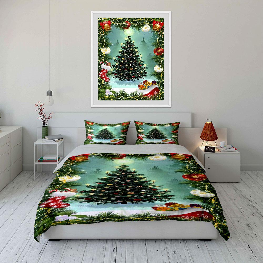 Christmas Tree and Ornaments. Bedding Sets Duvet Cover Sets Duvet Covers Pillowcases(1* Duvet Cover 2* Pillowcases Without Duvet Insert)