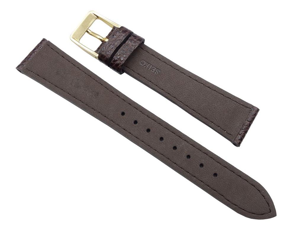 Seiko Watch Band 19mm DXG9 Cowhide Shrink Brown [SEIKO] Men's