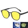 Round Frame Yellow Lens Sunglasses for Men Women Ultra Light Driving Fishing Night Vision Eyewear High Definition