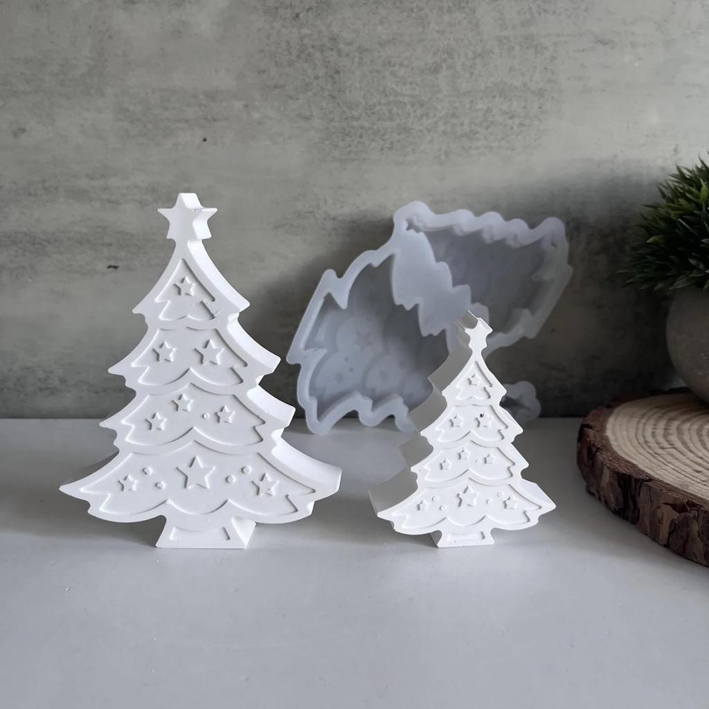 Niedlicher Pinguin Elch Weihnachtsbaum Schneemann Gips Silikonform Handgemacht Duftseife Gipsform Festival Haus Handwerk Dekoration