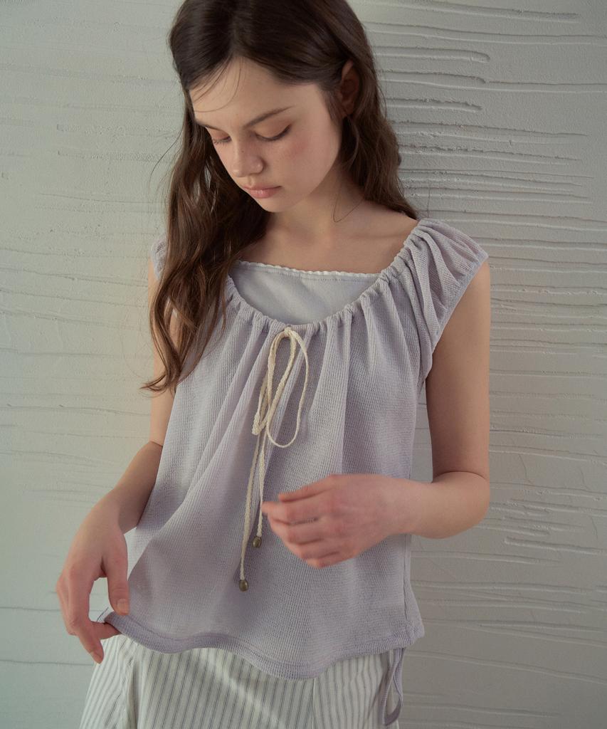 Aueonoseuteljia Net Layered T-Shirt_Milk Purple(Ob6Tp06)