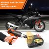 Motorcycle Alarm Disc Brake Lock, Motorcycle Locks Anti-Theft Security Wheel Disc Lock Waterproof 110DB Alarm Sound With 5Ft Reminder Cable Keys And