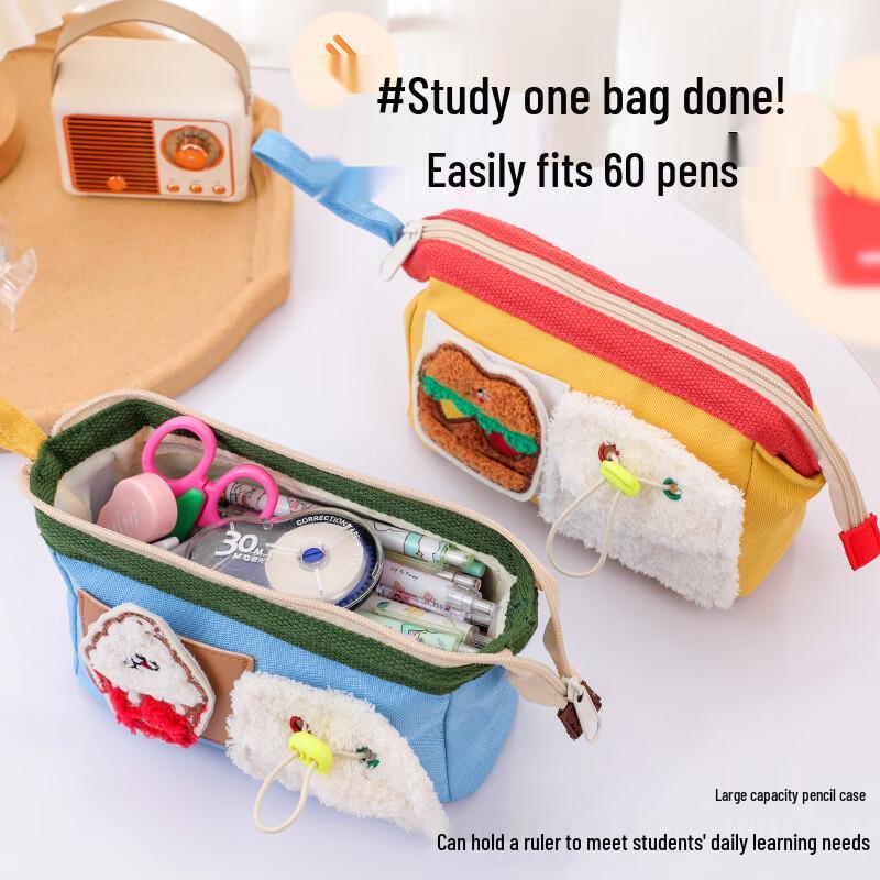 Guanzhuojia Roztomilý medvídek Burger Vyšívaný penál