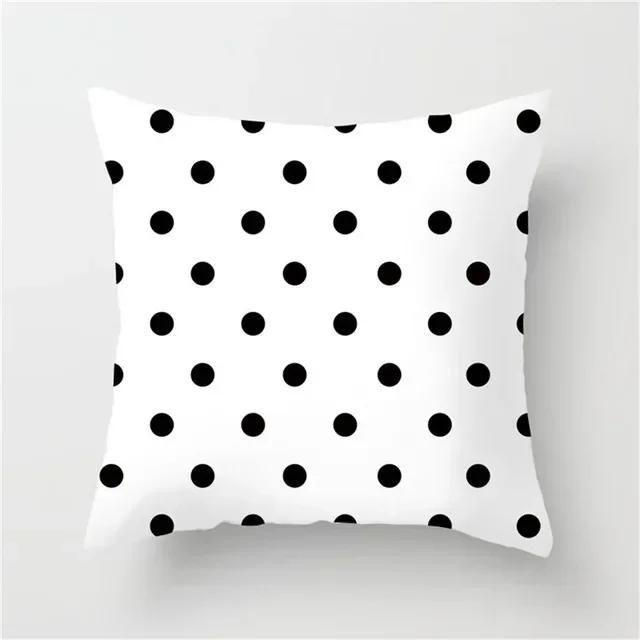Geometric Cushion Covers Yellow Plaid Stripes Print Pillow Case For Home Chair Sofa Decoration Pillowcases 45cm*45cm