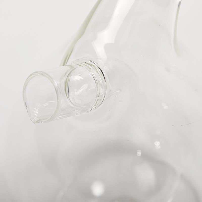 Double Layer Sauce Oil Bottle 2 In 1 Vinegar Glass Seasoning Bottles Jars