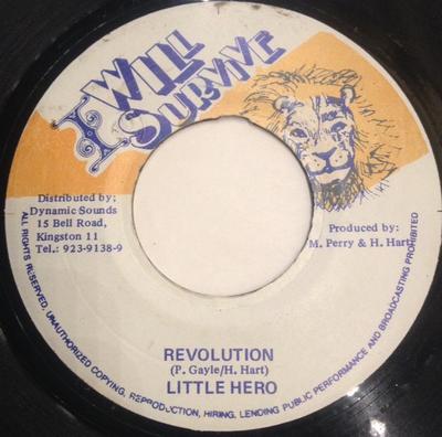 7-Zoll-Schallplatte LITTLE HERO - Revolution / Mr. Dazs KEINER Ich werde überleben Jamaika Reggae, Ska & Dub Gebraucht