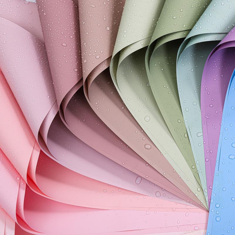 Koreanischer Stil Dopamin-Farbe Wasserdichtes Geschenkpapier für frische Blumen