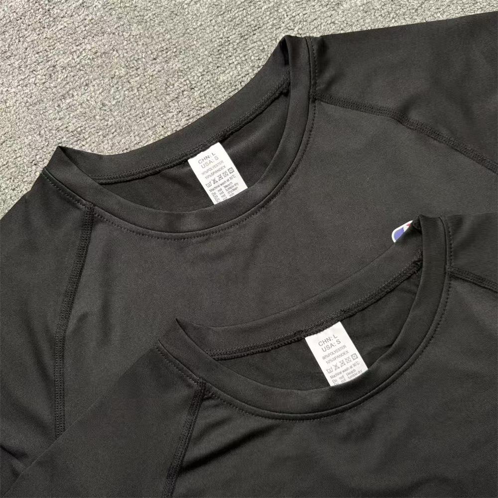 Herren Schwarz Cropped Trainingshose mit schnelltrocknendem Fleece-Futter