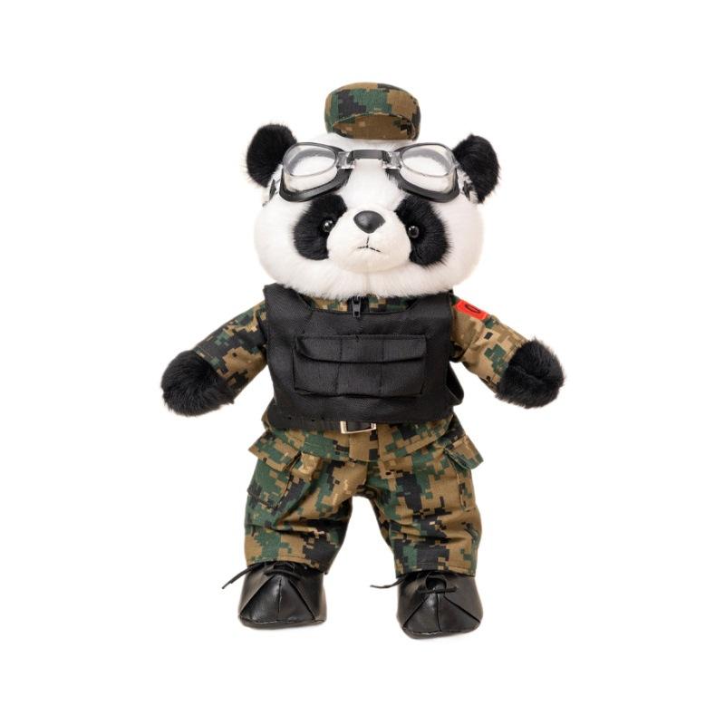 Panda Legion Doll Rabbit Doll Camouflage Soldier Soldier Brother Plush Toy Soldier Retirement Souvenir Gift
