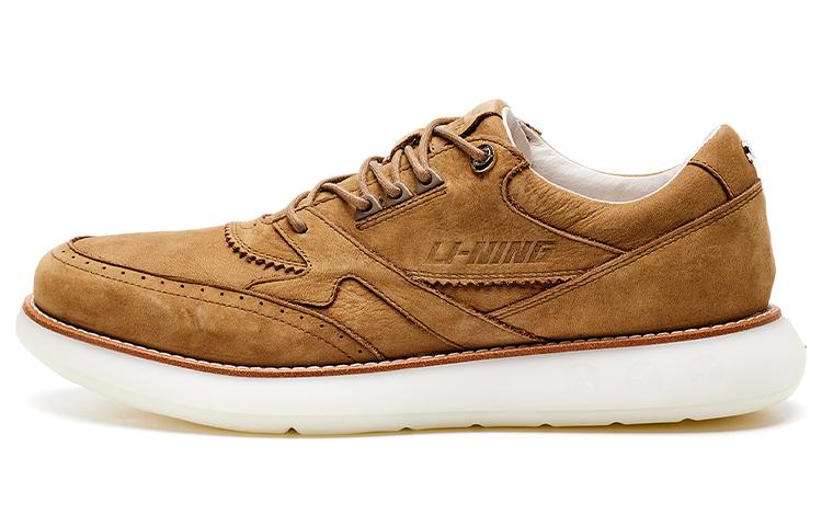Li Ning Commute Collection Slip Resistant Cushioning Low top Skateboard Shoes Men s Brown ALFR117-2 42