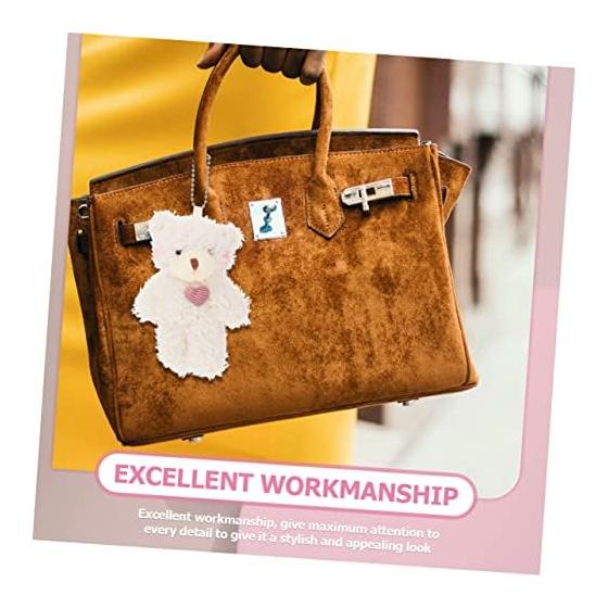 [EXCEART] 2pcs Key Chain Pendant Keychain for Backpack Plush Dog Kids Cute Plush Keychain Key Chain Ring Key Ring Bear