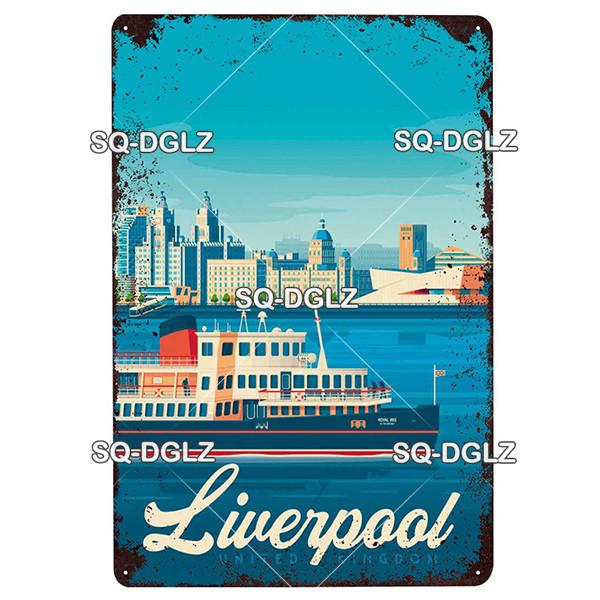 BERLIN City metalowy znak Vintage tablica dekoracyjna dla Pub dekoracje ścienne barowe plakietka emaliowana LONDYN/MONAKO/lizbona plakat prezent