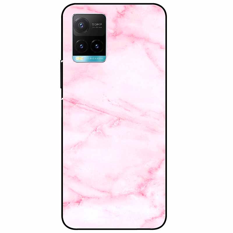 Für vivo Y33s Hülle Y 33s Silikon Weich Bemalt Katze Schwarze Hüllen für Vivo V2109 Y33S Rückseite TPU Hülle für VIVOY33s Cartoon