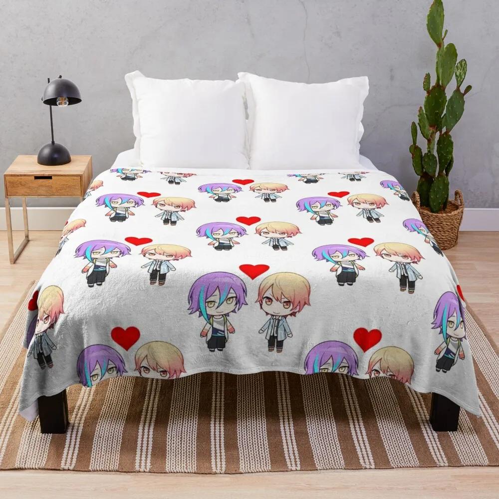 rui kamishiro tenma tsukasa in love project sekai ruikasa Throw Blanket Luxury St Sofa Quilt christmas gifts Blankets 80x120cm(31x47inch)