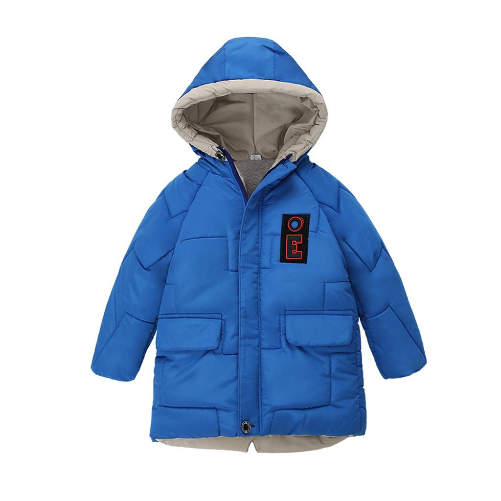 Toddler Kids Girls Boy Winter Warm Coats Jacket Zip Thick Snow Hoodie Outwear US