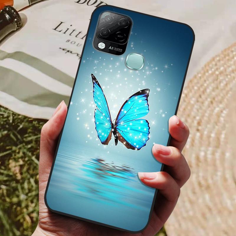 For Infinix Hot 10T Case Phone Cover Soft Silicone TPU Back Cases for Infinix Hot 10S NFC Case X689 Coques Hot10T  Hot10S Fundas