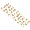 50 Pcs Spring Ring Clasps 6mm Diameter 1.5mm Hole Decorative Copper Round Clasps for Jewellery Gold