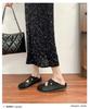 Yuanlitong casual Boken shoes women's bag head half-drag Muller shoes 2025 Korean version cross-strap platform casual shoes women