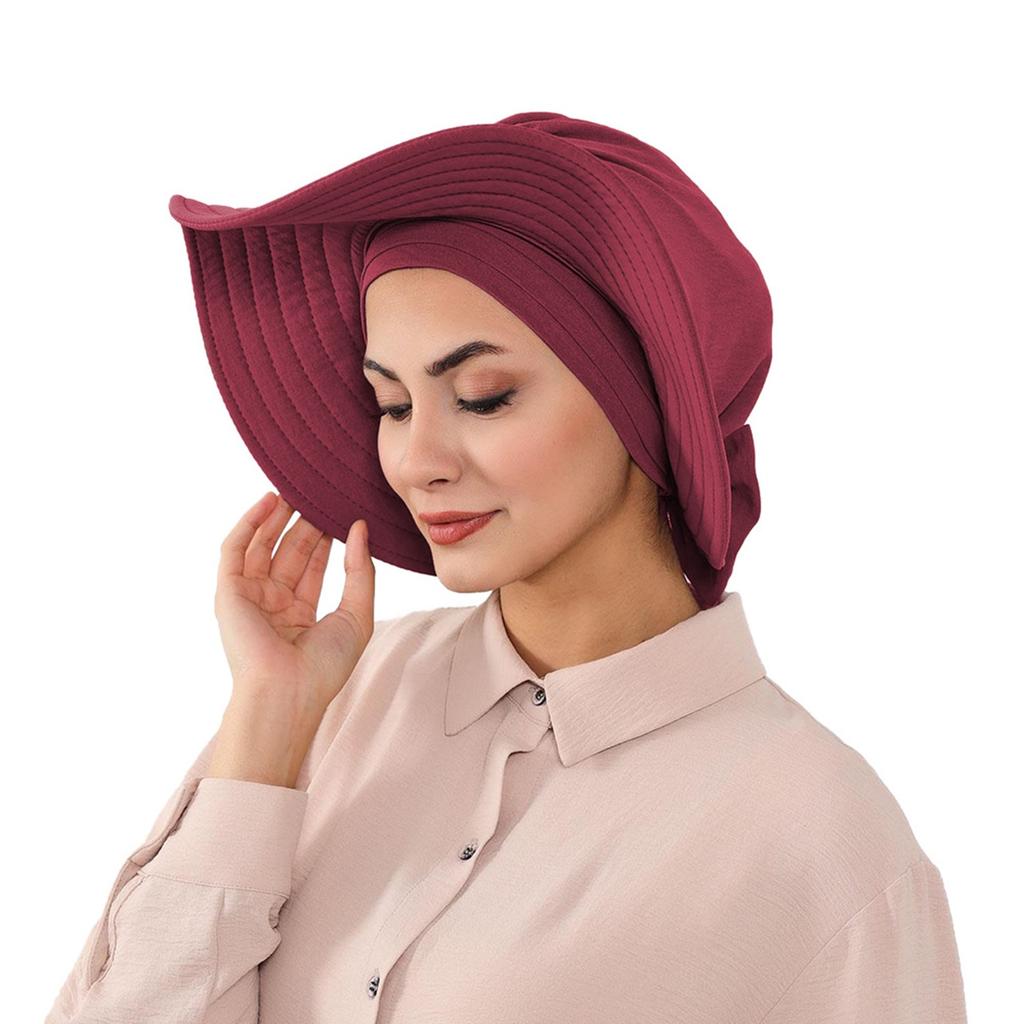 Sun Protections Hat With Headwraps For Outdoor Activities Breathable Sun Protective Headwear Lightweight Foldable Design