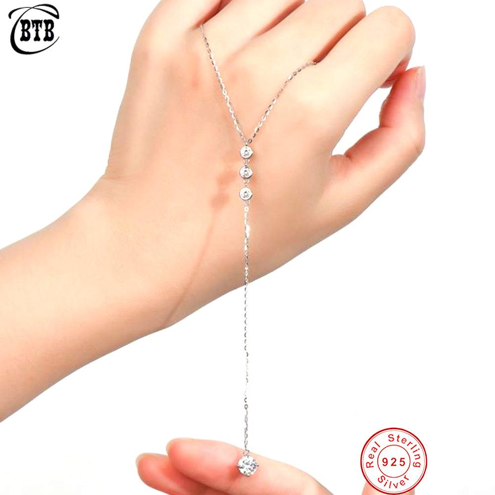 Cbtb Fashion with Tassel Chain Moissanite Pendant Necklace for Women Wedding Luxury Jewelry US