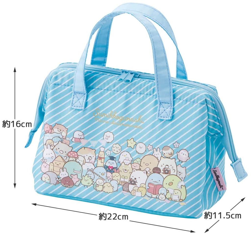 Skater Insulated Clasp Lunch and Sanrio Bag, Sumikkogurashi, KGA1-A